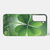 Coque Samsung Galaxy Shamrocks verts Bonne St. Patrick's Day (8) c (Verso Horizontal)