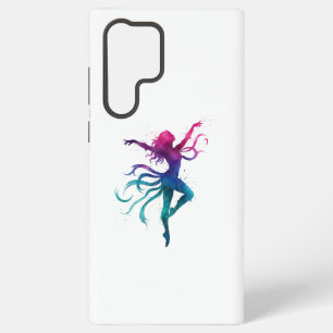 Coque Samsung Galaxy Silhouette de danse colorée – Aquarelle vibrante E
