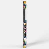 Coque Samsung Galaxy Silhouette de Lion Floral (Côté droit)