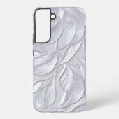 Coque Samsung Galaxy Silver Leaf Elegant Pattern (Verso)