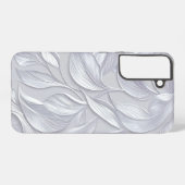 Coque Samsung Galaxy Silver Leaf Elegant Pattern (Verso Horizontal)