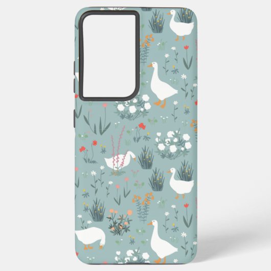 Coque Samsung Galaxy Simple Motif d'oie mignonne (Verso)