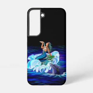 Coque Samsung Galaxy Sirène avec dauphin