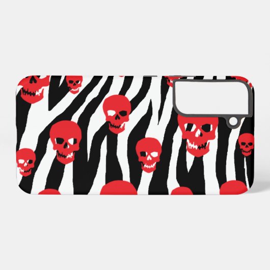 Coque Samsung Galaxy Skully Pop Zebra (Verso Horizontal)