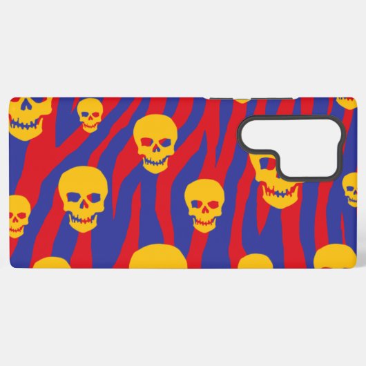 Coque Samsung Galaxy Skully Pop Zebra (Verso Horizontal)