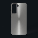 Coque Samsung Galaxy Slick Faux Métallurgique Acier Inoxydable Look<br><div class="desc">Il a un look élégant,  astucieux,  faux argent métallique en acier inoxydable.</div>