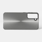 Coque Samsung Galaxy Slick Faux Métallurgique Acier Inoxydable Look (Verso Horizontal)