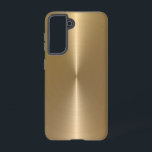 Coque Samsung Galaxy Slick Faux Or métal acier inoxydable Look<br><div class="desc">Elégant look d'acier inoxydable métallisé en acier inoxydable.</div>