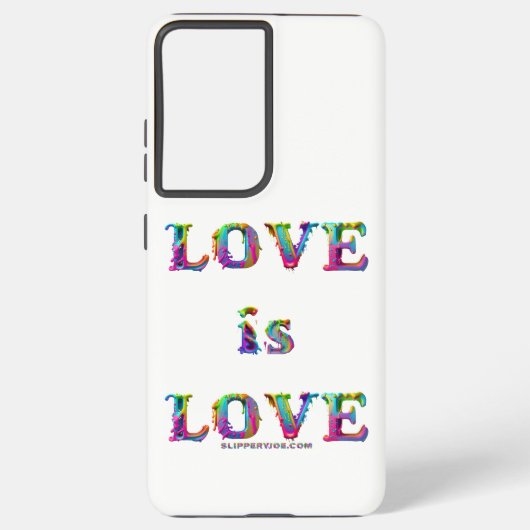 Coque Samsung Galaxy SlipperyJoe amour est l'amour goutte à goutte de f (Verso)