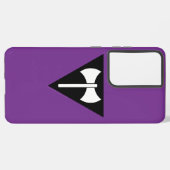 Coque Samsung Galaxy SlipperyJoe drapeau de la fierté lesbienne puissan (Côté gauche)