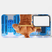 Coque Samsung Galaxy SlipperyJoe homme musclé abs vestiaire pièce carre (Côté gauche)