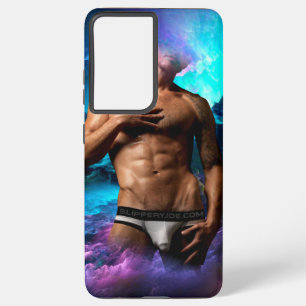 Coque Samsung Galaxy SlipperyJoe homme musclé sous-vêtements bulle dyna