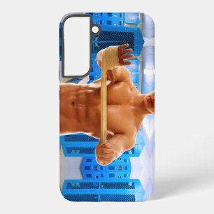 Coque Samsung Galaxy SlipperyJoe homme musclé torse nu abs poitrine vet