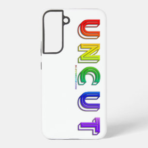 Coque Samsung Galaxy SlipperyJoe non coupé vibrant vivant néon arc-en-c