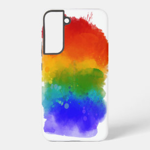 Coque Samsung Galaxy SlipperyJoe's fierté éclabousse couleurs arc-en-ci