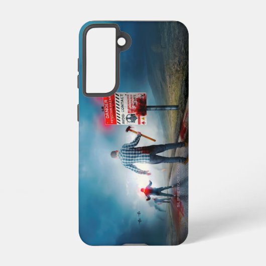Coque Samsung Galaxy SlipperyJoe's Happy Halloween cadavres zombies peu (Verso)