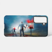 Coque Samsung Galaxy SlipperyJoe's Happy Halloween cadavres zombies peu (Verso Horizontal)