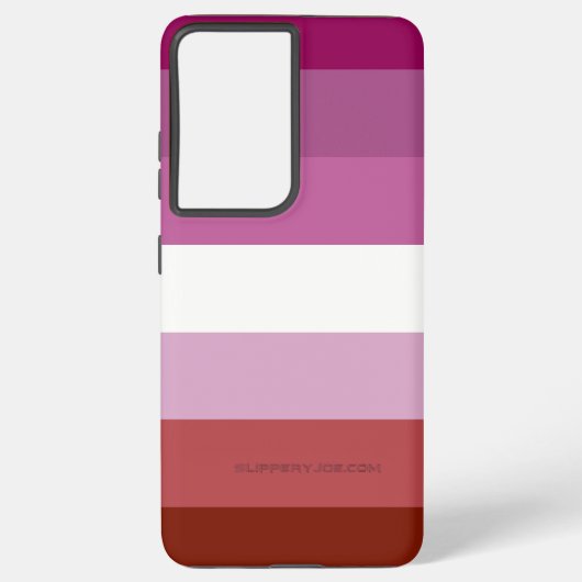 Coque Samsung Galaxy SlipperyJoe's lesbian pride flag feminine communit (Verso)