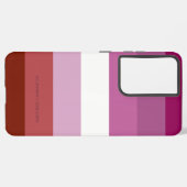 Coque Samsung Galaxy SlipperyJoe's lesbian pride flag feminine communit (Côté gauche)