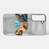 Coque Samsung Galaxy SlipperyJoe's Man serviette brisée mur de brique b (Verso Horizontal)