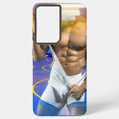 Coque Samsung Galaxy SlipperyJoe's Man six pack de lutte singlet gym b (Verso)