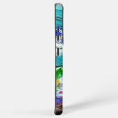 Coque Samsung Galaxy SlipperyJoe's Mardi Gras Hommes violet or vert bal (Côté droit)