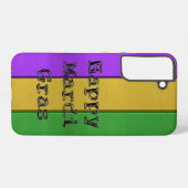 Coque Samsung Galaxy SlipperyJoe's Mardi Gras or violet métal vert s (Verso Horizontal)