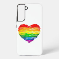 SlipperyJoe's Pride Heart Scribbles forme de coeur