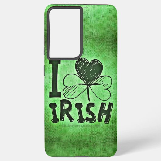 Coque Samsung Galaxy SlipperyJoe's St. Patrick's Day Irlandais à trois (Verso)