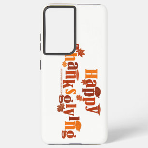 Coque Samsung Galaxy SlipperyJoe's Thanksgiving feuille brun orange tar