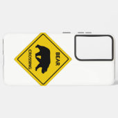 Coque Samsung Galaxy SlipperySignal de passage de l'ours de Joe silhoue (Côté gauche)