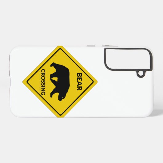 Coque Samsung Galaxy SlipperySignal de passage de l'ours de Joe silhoue (Verso Horizontal)