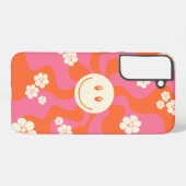 Coque Samsung Galaxy Smile - rose, orange et crème (Verso Horizontal)