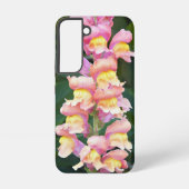 Coque Samsung Galaxy Snapdragon rose et jaune Floral (Verso)