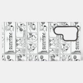 Coque Samsung Galaxy Snoopy Joue Au Tennis (Verso Horizontal)