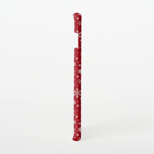Coque Samsung Galaxy Snowflakes Red Case (Côté droit)