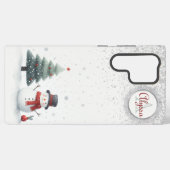 Coque Samsung Galaxy Snowman et À feuillage persistant (Verso Horizontal)