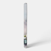 Coque Samsung Galaxy Snowy Owl in Moonlit Winter Garden (Côté gauche)