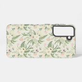 Coque Samsung Galaxy Soft Mint Green Garden Motif (Verso Horizontal)
