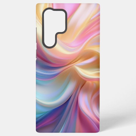Coque Samsung Galaxy Soie pastel colorée (Verso)