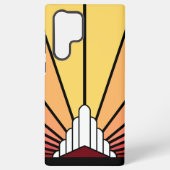 Coque Samsung Galaxy Soleil Art déco à l'aube (Verso)