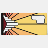 Coque Samsung Galaxy Soleil Art déco à l'aube (Verso Horizontal)