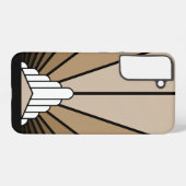 Coque Samsung Galaxy Soleil Art déco bronzé (Verso Horizontal)