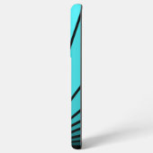 Coque Samsung Galaxy Soleil Art déco en aqua (Verso Horizontal)