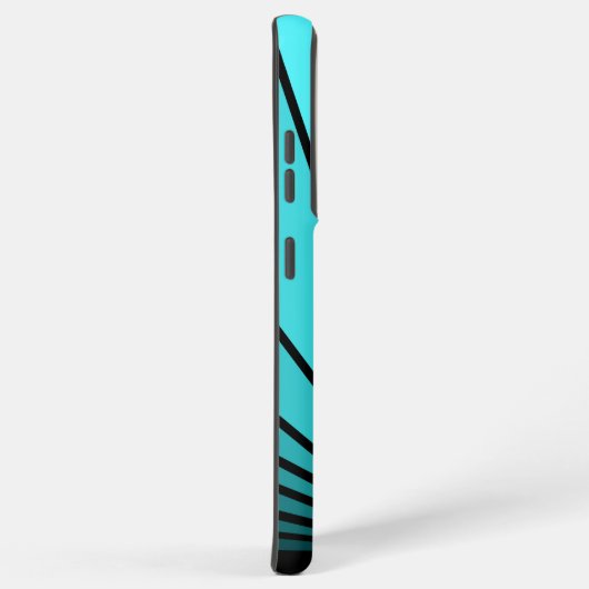 Coque Samsung Galaxy Soleil Art déco en aqua (Côté droit)