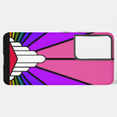 Coque Samsung Galaxy Soleil Art déco en arc-en-ciel (Côté gauche)