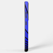 Coque Samsung Galaxy Soleil Art déco en bleu (Côté droit)