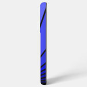 Coque Samsung Galaxy Soleil Art déco en bleu (Côté gauche)