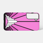 Coque Samsung Galaxy Soleil Art déco rose (Verso Horizontal)