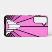 Coque Samsung Galaxy Soleil Art déco rose (Verso Horizontal)